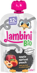 Lambini BIO Demeter kapsička jablko, meruňka a broskev