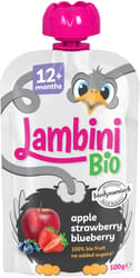 Lambini BIO Demeter kapsička jablko, jahoda a borůvka