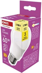 LED Bulb Classic A60 / E27 / 7 W (60 W) / 806 lm / Warm white