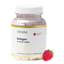Venira Kolagen ve formě srdíček malina tbl.120
