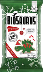 BioSaurus BIO Kukuřičný snack s perníkovým kořením Winter edition