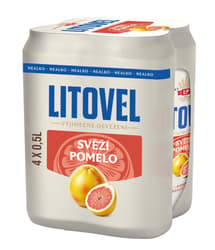 Litovel Svěží pomelo nealko plech (4×0,5 l)