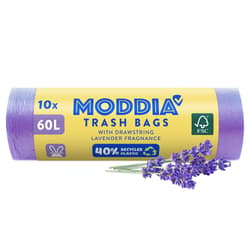 Moddia Odpadkové pytle 60 l s vůní levandule a zatahovací páskou
