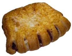 Plunder comb with cherry filling
