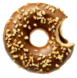 Donut with hazelnut filling