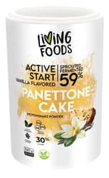 Living Foods Active start Panettone cake protein shake powder s vanilkovou příchutí