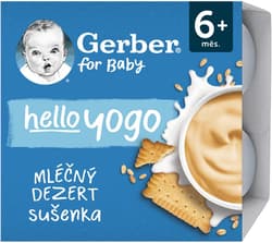 Gerber Hello Yogo milk dessert with cookies (4×100 g)