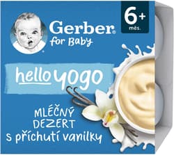 Gerber Hello Yogo milk dessert with vanilla flavor (4×100 g)