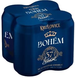 Krušovice Bohém plech 4×0,33 l
