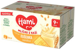 Hami Milk with porridge with biscuit-vanilla flavor (4×0.25 l)