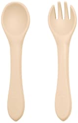 Petite & Mars Take & Match Desert Sand silicone cutlery 6m+