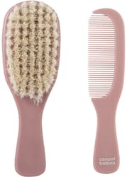 Canpol babies Comb and brush natural soft pink
