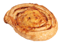 Snail with pizza filling