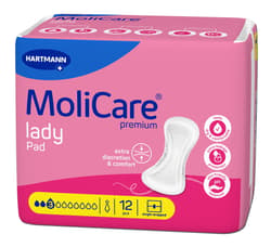 VLOŽKY ABSORPČNÍ MOLICARE LADY 3 KAPKY 506ML,12KS