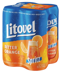 Litovel Spritz bitter orange nealko plech (4×0,5 l)