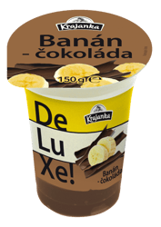 Krajanka DeLuXe creamy yoghurt banana and chocolate