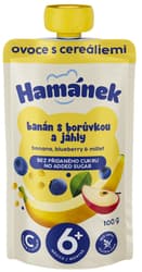Hamánek fruit doypack Apple banana blueberries millet