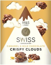 Marks & Spencer Mléčná čokoláda s mandlovým nugátem se slaným karamelem a kukuřičnými lupínky