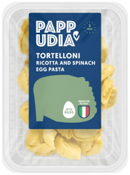 Pappudia Tortelloni s náplní ricotta a špenát