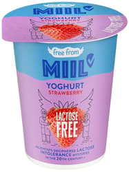 Miil Creme yogurt strawberry lactose free