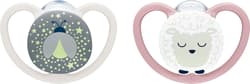 NUK pacifier Perfect Match AIR Night SHEEP 6-18m 2/BOX
