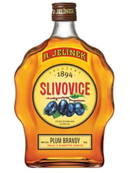 R. JELÍNEK Slivovice Zlatá 45% obj. Budík