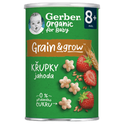 Gerber Organic Strawberry Puffs 35 g