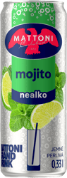 Mattoni Nealko drink mojito plech