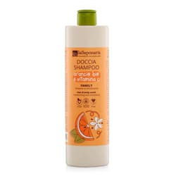 laSaponaria BIO 2-in-1 Shower Gel and Shampoo with Organic Orange and Vitamin C for the Whole Family
