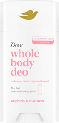 Dove Malina & Růže tuhý deodorant na celé tělo