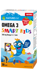 Naturevia Omega 3 Smart Kids 30 želé