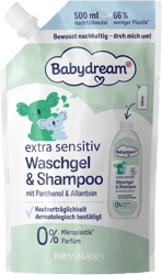 Babydream Shower Gel & Shampoo Extra Sensitive Refill Pack