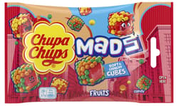 Chupa Chups Jelly Madness coated in crunchy balls with fruity flavour