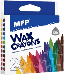 MFP Wax crayons MFP 24 pcs colors - triangular
