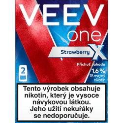 VEEV ONE STRAWBERRY X 1.6% 2 electronic cigarette refills