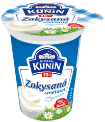 Mlékárna Kunín Zakysaná smetana krémovitá 15%