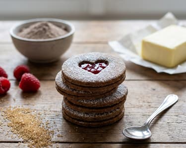 Healthy Linzer Cookies