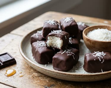 Coconut Bites in Chocolate