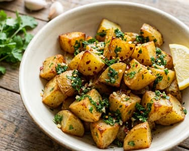 Pikantní libanonské brambory (batata harra)