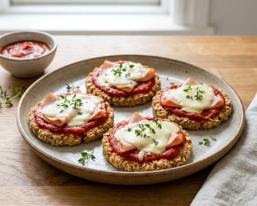 Ovesné mini pizzy | Fitness pizza bez kynutí