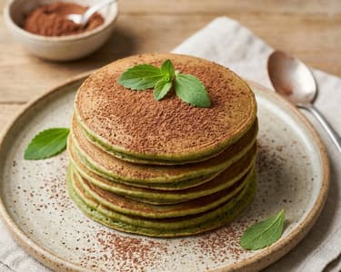Palačinky s matcha čajem | Zdravá snídaně bez lepku