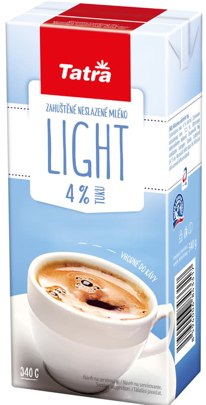Tatra Light zahuštěné neslazené polotučné mléko 4 %