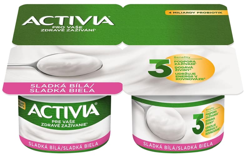 Danone Activia sweet white, 4x120g