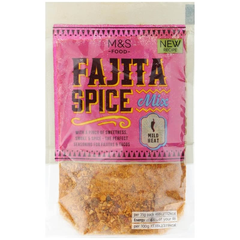 Marks & Spencer Směs pikantního a uzeného koření na přípravu fajitas