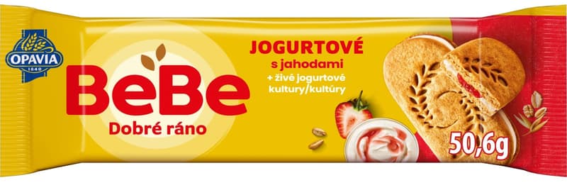 Opavia BeBe Good morning with yogurt and strawberries