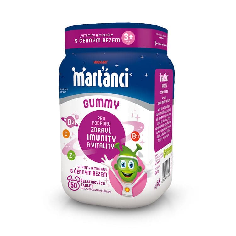 Walmark Martians Gummy Black without 20mg 50pcs