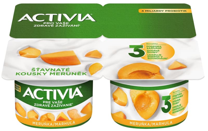 Danone Activia apricot 4x120g