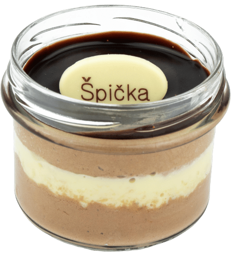 Ovocný Světozor Špička cake in glass