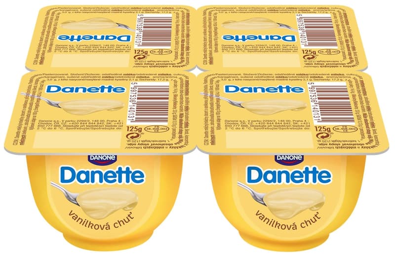 Danone Danette Vanilla cream dessert 4x125g