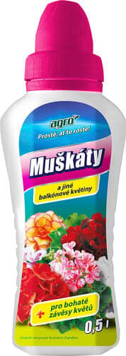Agro Liquid fertilizer for geranium begonias and other balcony flowers